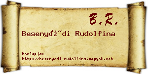 Besenyődi Rudolfina névjegykártya